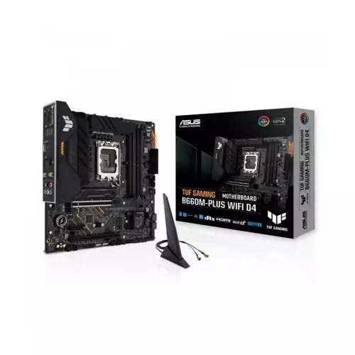 ASUS TUF GAMING B660M-PLUS WIFI D4 12th Gen mATX Motherboard