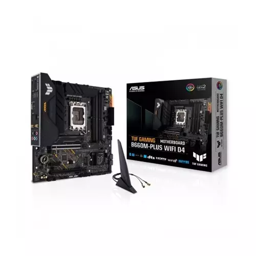 ASUS TUF GAMING B660M-PLUS WIFI D4 12th Gen mATX Motherboard