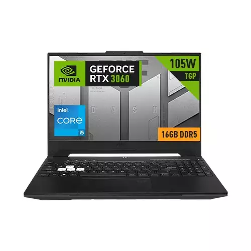 ASUS TUF DASH F15 FX517ZM 15.6 INCH FULL HD 300HZ DISPLAY CORE I5 12TH GEN 16GB DDR5 RAM 512GB SSD GAMING LAPTOP WITH RTX 3060 6GB GRAPHICS (OFF-BLACK)