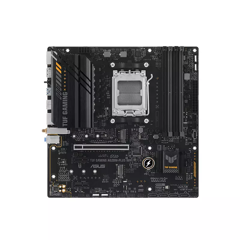 ASUS TUF GAMING A620M-PLUS WIFI AMD AM5 DDR5 MICRO-ATX MOTHERBOARD-1