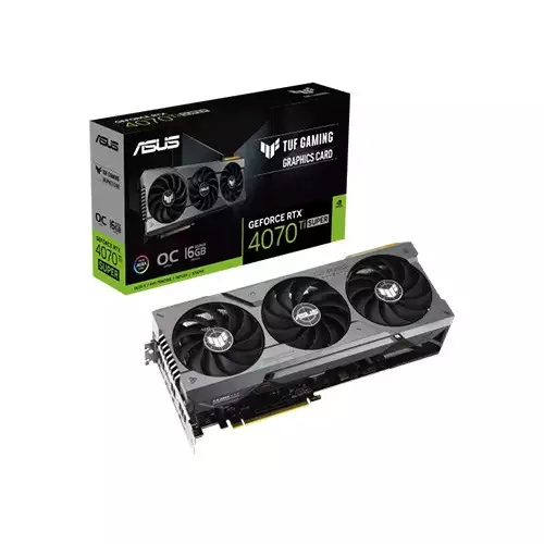 ASUS TUF Gaming GeForce RTX 4070 Ti SUPER 16GB GDDR6X OC Edition RGB Gaming Graphics Card