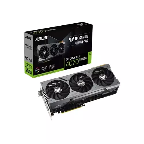 ASUS TUF Gaming GeForce RTX 4070 Ti SUPER 16GB GDDR6X OC Edition RGB Gaming Graphics Card