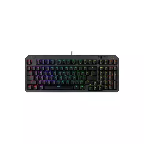 Asus RA07 TUF K3 Gen II ABS Doubleshot IP57 Red Switch Wired Gaming Keyboard (Black)-1