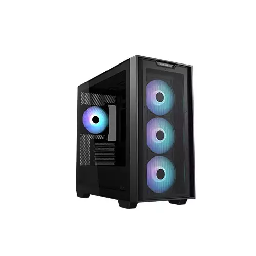 ASUS A21 PLUS BTF Micro-ATX Mid Tower Gaming Case (Black)
