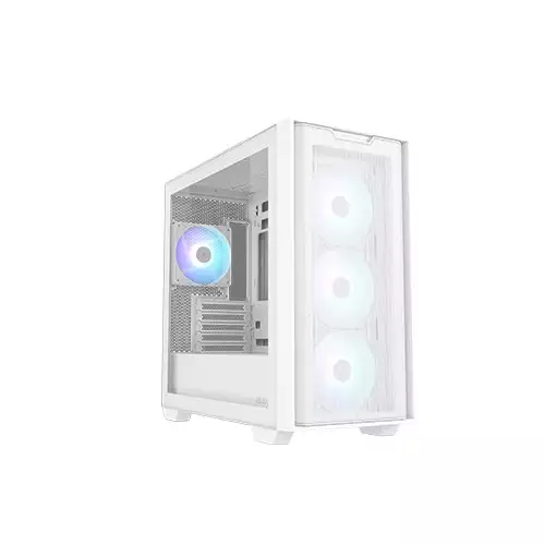 ASUS A21 PLUS BTF Micro-ATX Mid Tower Gaming Case (White)