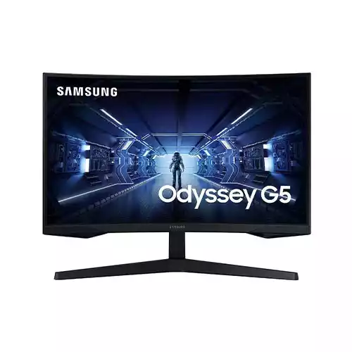 SAMSUNG LS27CG550EWX ODYSSEY G5 27" 165Hz Curved 2k QHD Gaming Monitor thumbnail