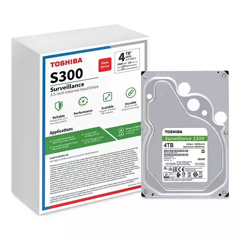 Toshiba S300 4TB 3.5 Inch Surveillance Hard Disk