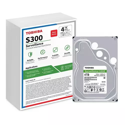 Toshiba S300 4TB 3.5 Inch Surveillance Hard Disk