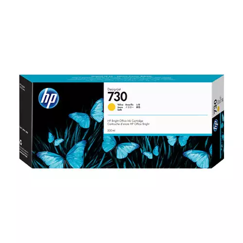 HP 730 300-ml DesignJet Yellow Ink Cartridge