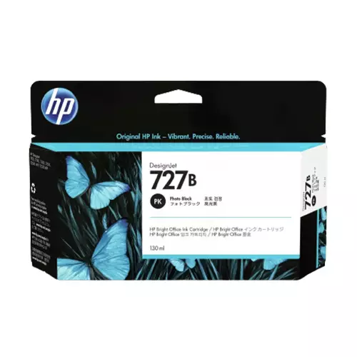 HP 727B 130-ml DesignJet Photo Black Ink Cartridge