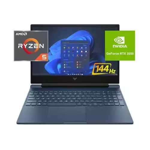 HP Victus 15-fb1051AX Ryzen 5 7535HS, RTX 2050, 8GB RAM, 512 GB SSD, 15.6" FHD 144Hz Gaming Laptop thumbnail