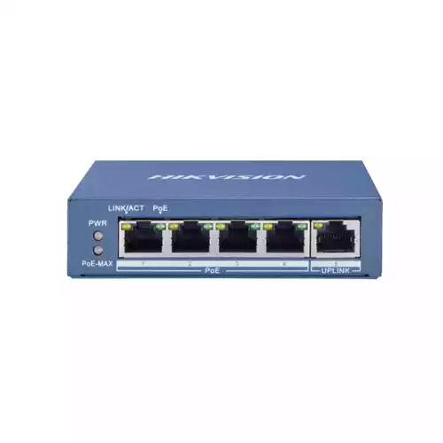 Hikvision DS-3E0505P-E/M Unmanaged 4 Port Gigabit POE Switch