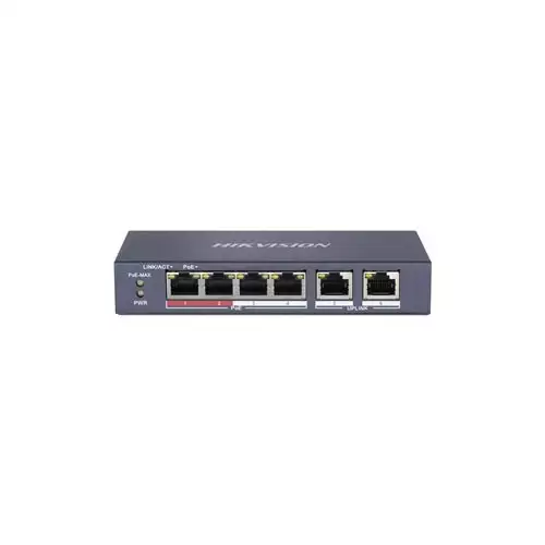 Hikvision DS-3E0106MP-E/M 6 Port Unmanaged PoE Switch