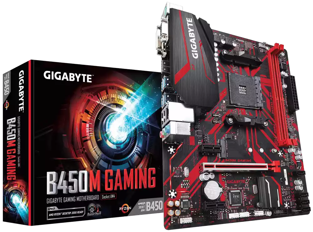 Gigabyte AMD B450M  RGB Gaming Motherboard thumbnail