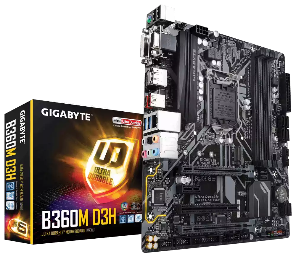 GIGABYTE B360M D3H 8th Gen Ultra Durable Motherboard