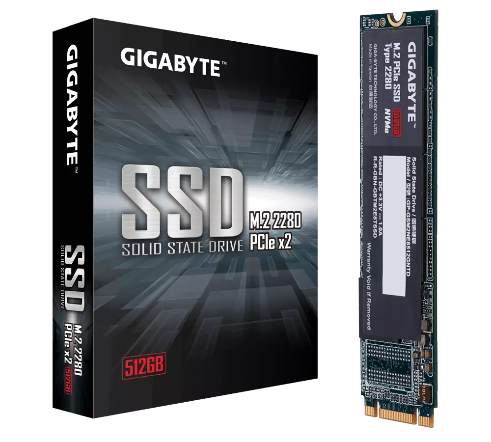 GIGABYTE 512GB M.2 PCIe SSD (GP-GSM2NE3512GNTD)