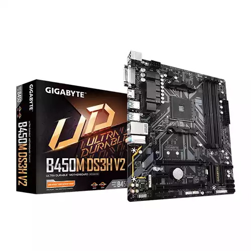 GIGABYTE B450M DS3H V2 Ultra Durable AMD Motherboard thumbnail