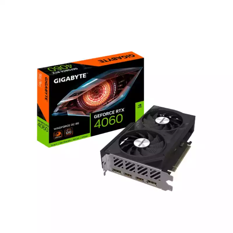 GIGABYTE GEFORCE RTX 4060 WINDFORCE OC 8GB GDDR6 GRAPHICS CARD thumbnail