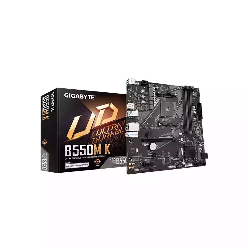 GIGABYTE B550M K AMD AM4 ULTRA DURABLE MICRO ATX MOTHERBOARD thumbnail