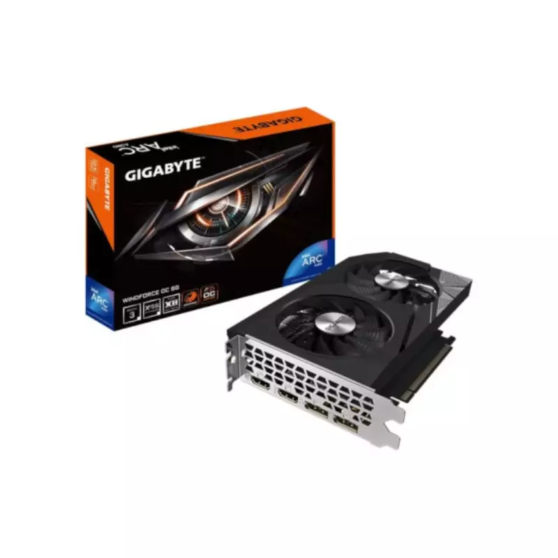 GIGABYTE ARC A380 WINDFORCE OC 6GB GDDR6 GRAPHICS CARD