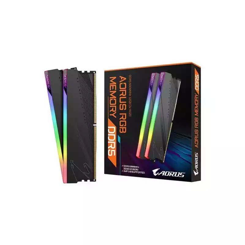 GIGABYTE AORUS RGB 32GB RAM (2 X 16GB) DDR5 6000MHZ DESKTOP RAM thumbnail