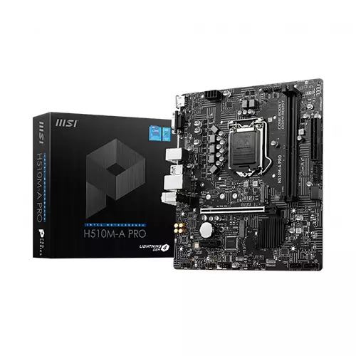 MSI H510M-A PRO 10th and 11th Gen Micro ATX Motherboard