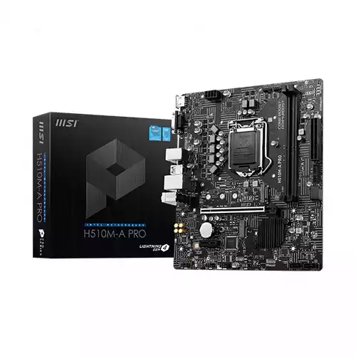 MSI H510M-A PRO 10th and 11th Gen Micro ATX Motherboard thumbnail