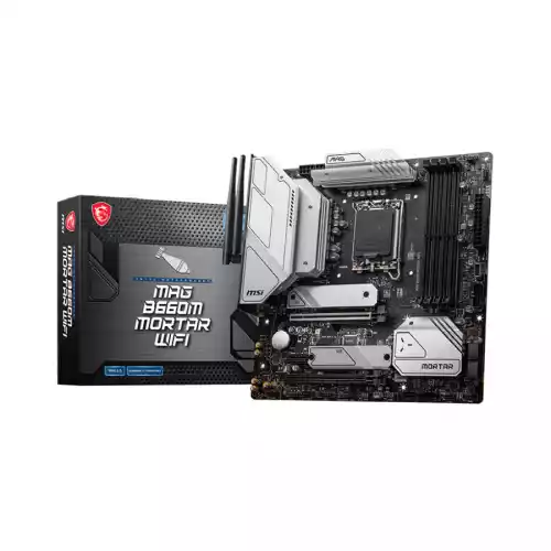MSI MAG B660M MORTAR WiFi DDR5 12th Gen Micro-ATX Motherboard thumbnail