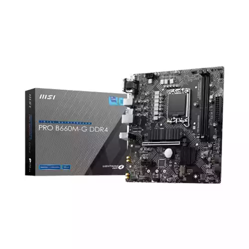 MSI PRO B660M-G DDR4 MICRO-ATX 12TH GEN INTEL MOTHERBOARD thumbnail