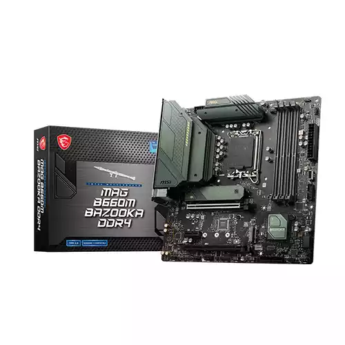 MSI MAG B660M BAZOOKA DDR4 MICRO-ATX 12th Gen Intel MOTHERBOARD thumbnail