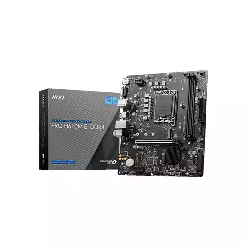 MSI PRO H610M-E DDR4 12TH/13TH GEN MOTHERBOARD thumbnail