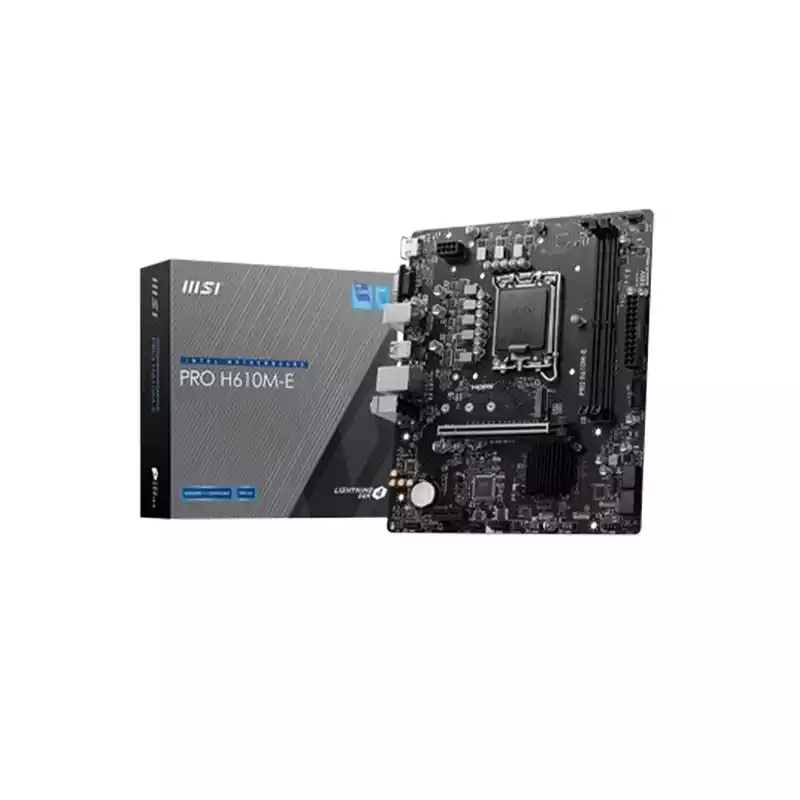 MSI PRO H610M-E DDR5 Intel 14th Gen Micro-ATX Motherboard thumbnail