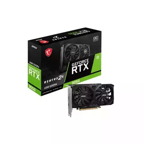 MSI GeForce RTX 3050 VENTUS 2X 6G OC GRAPHICS CARD thumbnail