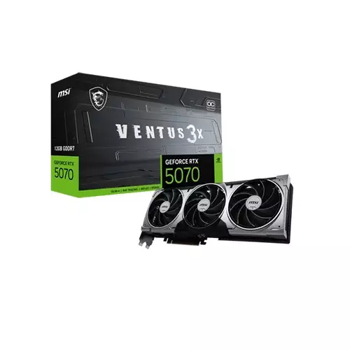 MSI GeForce RTX 5070 12G VENTUS 3X OC 12GB GDDR7 Graphics Card