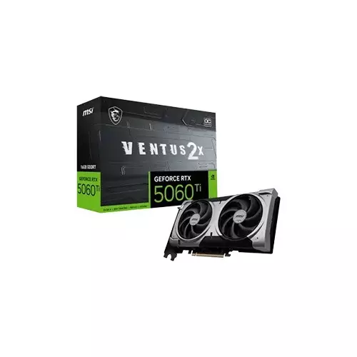 MSI GeForce RTX 5060 Ti 16G VENTUS 2X OC PLUS 16GB GDDR7 Graphics Card