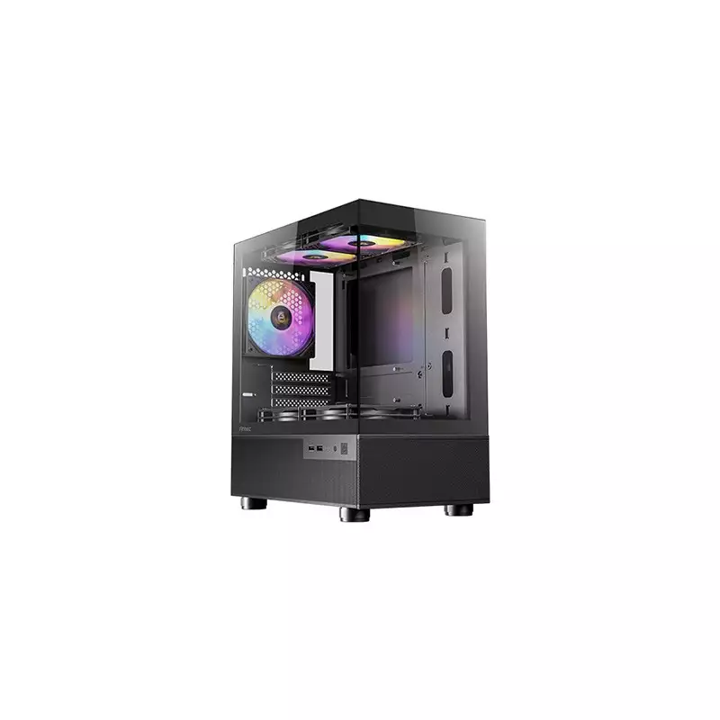 Antec CX200M RGB ELITE Mid Tower RGB Tempered Glass mATX Case (Black)