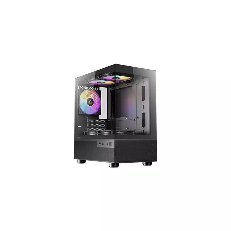 Antec CX200M RGB ELITE Mid Tower RGB Tempered Glass mATX Case (Black)