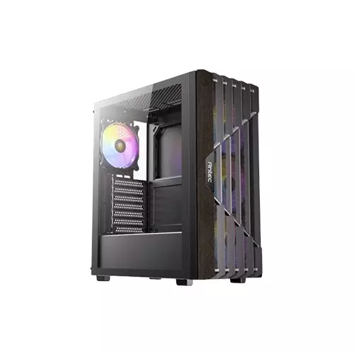 Antec AX63 Wood ARGB ATX Mid Tower Black Gaming Case