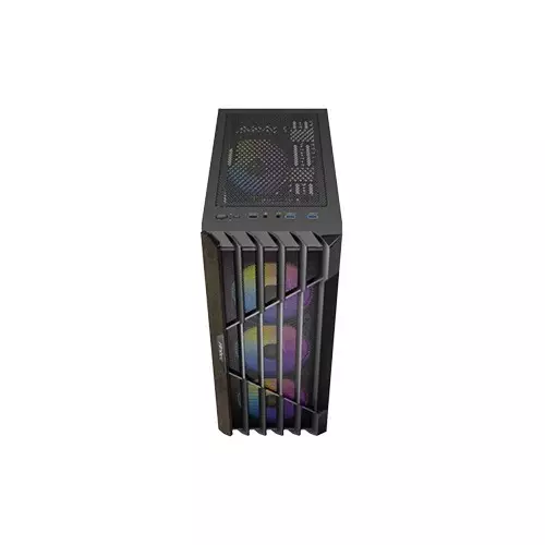 Antec AX63 Wood ARGB ATX Mid Tower Black Gaming Case-1