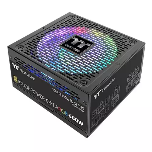Thermaltake Toughpower GF1 ARGB 650W Gold Power Supply (TT Premium Edition) With 10 Years Warranty