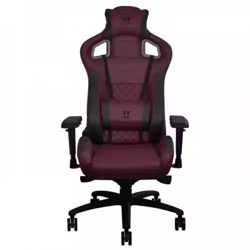 Thermaltake X-Fit Real Leather Burgundy-Red Gaming Chair thumbnail