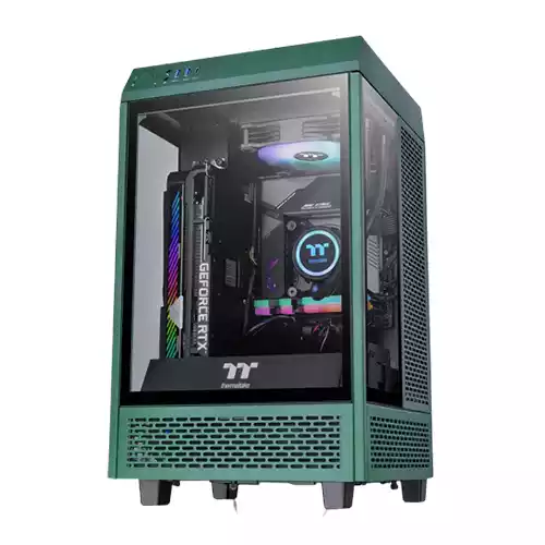 THERMALTAKE TOWER 100 Racing Green EDITION TEMPERED GLASS MINI TOWER COMPUTER CASING