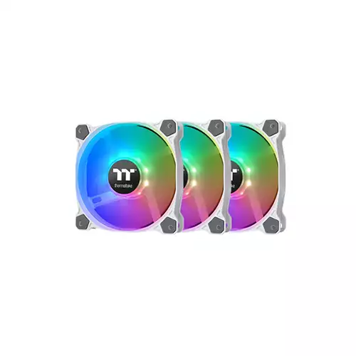 THERMALTAKE PURE 12 ARGB SYNC RADIATOR FAN WHITE TT PREMIUM EDITION (3-FAN PACK)