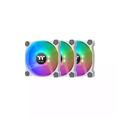 THERMALTAKE PURE 12 ARGB SYNC RADIATOR FAN WHITE TT PREMIUM EDITION (3-FAN PACK) thumbnail