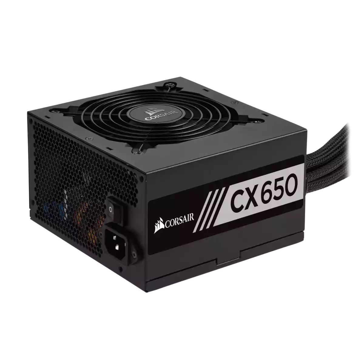Corsair CX650 650 Watt 80 PLUS Bronze Certified Non Modular ATX power supply thumbnail