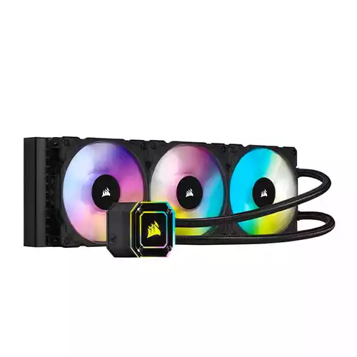 Corsair iCue H150i Elite Capellix 360mm All in One Liquid CPU Cooler thumbnail
