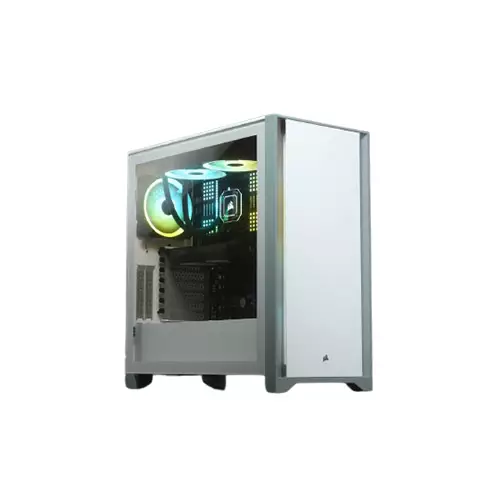 CORSAIR 4000D Tempered Glass Mid-Tower ATX Case  White
