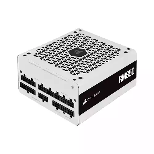 Corsair RM Series RM850 850 Watt 80 Plus Gold Certified Fully Modular Power Supply (White) thumbnail