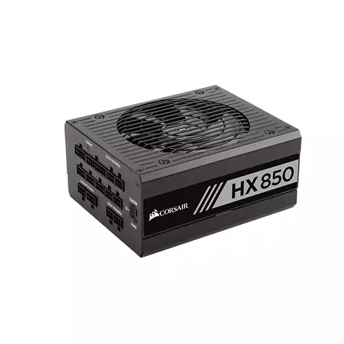 CORSAIR HX SERIES HX850 850 WATT 80 PLUS PLATINUM CERTIFIED FULLY MODULAR POWER SUPPLY