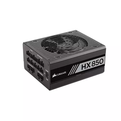 CORSAIR HX SERIES HX850 850 WATT 80 PLUS PLATINUM CERTIFIED FULLY MODULAR POWER SUPPLY